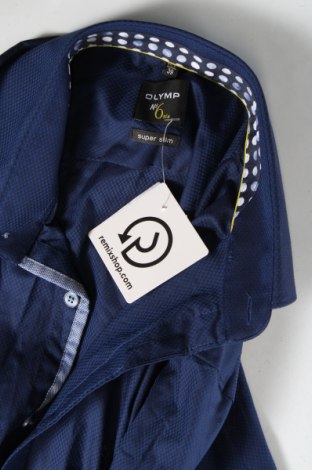 Ανδρικό πουκάμισο Olymp, Μέγεθος M, Χρώμα Μπλέ, Τιμή 19,54 €