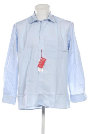 Ανδρικό πουκάμισο Olymp, Μέγεθος L, Χρώμα Μπλέ, Τιμή 55,00 €