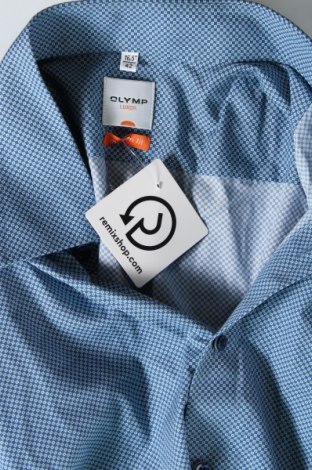 Ανδρικό πουκάμισο Olymp, Μέγεθος L, Χρώμα Μπλέ, Τιμή 11,99 €