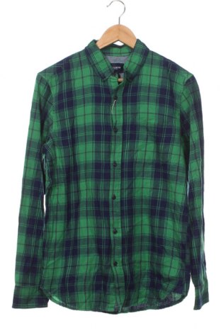 Ανδρικό πουκάμισο Pull&Bear, Μέγεθος M, Χρώμα Πράσινο, Τιμή 23,46 €