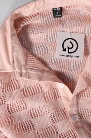 Мъжка риза SHEIN, Размер L, Цвят Розов, Цена 14,21 лв.