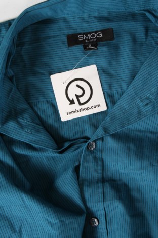 Herrenhemd Smog, Größe S, Farbe Blau, Preis 16,55 €
