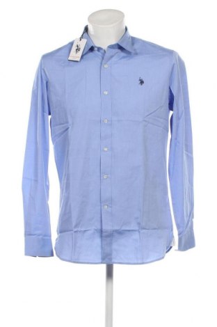 Мъжка риза U.S. Polo Assn., Размер L, Цвят Син, Цена 117,00 лв.