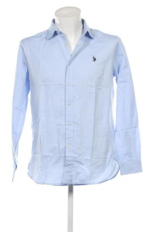 Мъжка риза U.S. Polo Assn., Размер L, Цвят Син, Цена 59,67 лв.