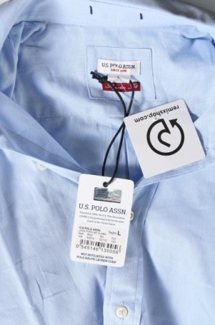 Ανδρικό πουκάμισο U.S. Polo Assn., Μέγεθος L, Χρώμα Μπλέ, Τιμή 60,31 €