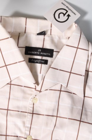 Ανδρικό πουκάμισο Umberto Rosetti, Μέγεθος XXL, Χρώμα  Μπέζ, Τιμή 14,85 €