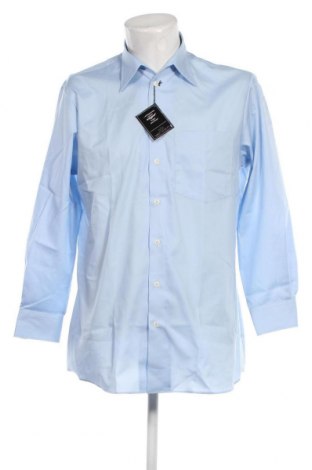 Мъжка риза Walbusch, Размер M, Цвят Син, Цена 72,54 лв.