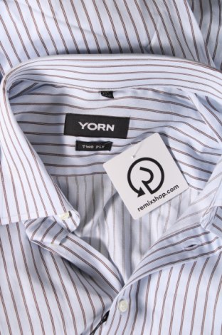 Ανδρικό πουκάμισο Yorn, Μέγεθος XL, Χρώμα Μπλέ, Τιμή 7,71 €