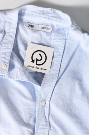 Ανδρικό πουκάμισο Zara, Μέγεθος M, Χρώμα Μπλέ, Τιμή 12,23 €