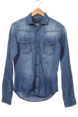 Ανδρικό πουκάμισο Zara Man, Μέγεθος S, Χρώμα Μπλέ, Τιμή 12,28 €