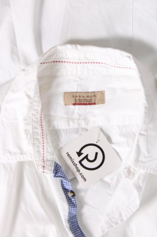 Herrenhemd Zara Man, Größe XL, Farbe Weiß, Preis 16,70 €