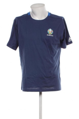 Herren T-Shirt Adidas, Größe L, Farbe Blau, Preis 27,85 €