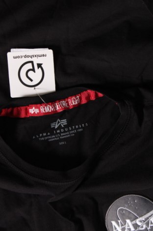 Tricou de bărbați Alpha Industries, Mărime L, Culoare Negru, Preț 171,05 Lei