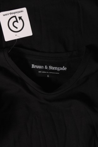 Мъжка тениска Bruun & Stengade, Размер L, Цвят Черен, Цена 50,44 лв.