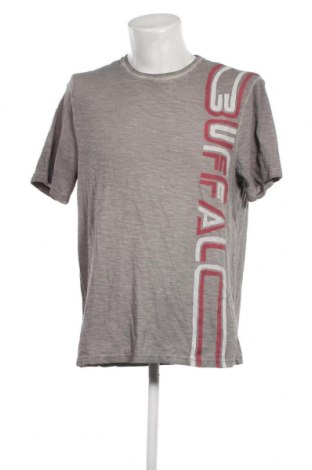 Ανδρικό t-shirt Buffalo by David Bitton, Μέγεθος XL, Χρώμα Γκρί, Τιμή 17,40 €