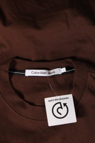 Ανδρικό t-shirt Calvin Klein Jeans, Μέγεθος L, Χρώμα Καφέ, Τιμή 35,05 €