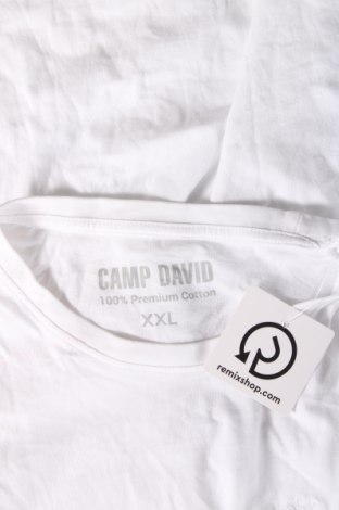 Мъжка тениска Camp David, Размер XXL, Цвят Бял, Цена 18,00 лв.