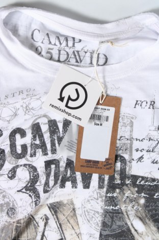 Мъжка тениска Camp David, Размер M, Цвят Бял, Цена 52,00 лв.