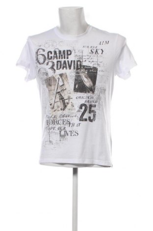 Ανδρικό t-shirt Camp David, Μέγεθος M, Χρώμα Λευκό, Τιμή 26,80 €