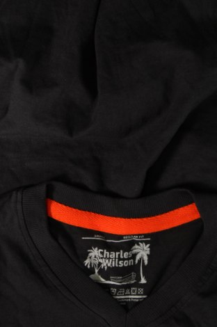 Herren T-Shirt Charles Wilson, Größe S, Farbe Schwarz, Preis € 9,05