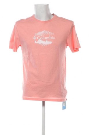 Męski T-shirt Columbia, Rozmiar M, Kolor Różowy, Cena 113,65 zł
