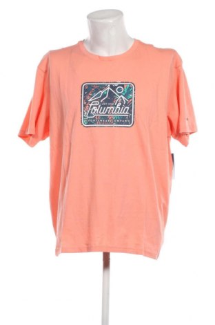 Ανδρικό t-shirt Columbia, Μέγεθος XXL, Χρώμα Ρόζ , Τιμή 29,00 €