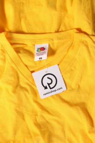 Męski T-shirt Fruit Of The Loom, Rozmiar XL, Kolor Żółty, Cena 39,50 zł