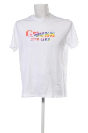 Herren T-Shirt Guess, Größe M, Farbe Weiß, Preis 31,55 €