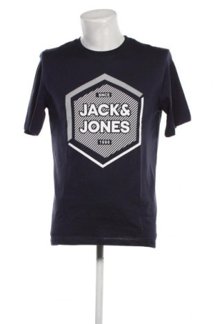Мъжка тениска Jack & Jones, Размер L, Цвят Син, Цена 27,00 лв.