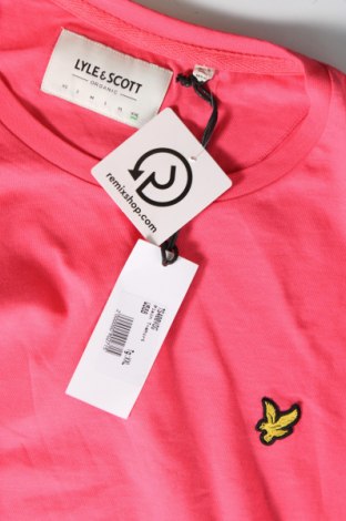 Мъжка тениска Lyle & Scott, Размер XXL, Цвят Розов, Цена 52,00 лв.