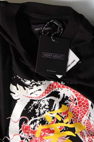 Мъжка тениска NIGHT ADDICT, Размер XS, Цвят Черен, Цена 29,00 лв.