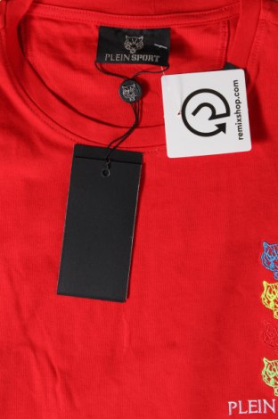 Męski T-shirt Plein Sport, Rozmiar M, Kolor Czerwony, Cena 419,87 zł