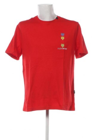 Męski T-shirt Plein Sport, Rozmiar XXL, Kolor Czerwony, Cena 419,87 zł