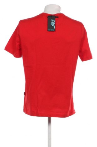 Мъжка тениска Plein Sport, Размер XL, Цвят Червен, Цена 157,52 лв.