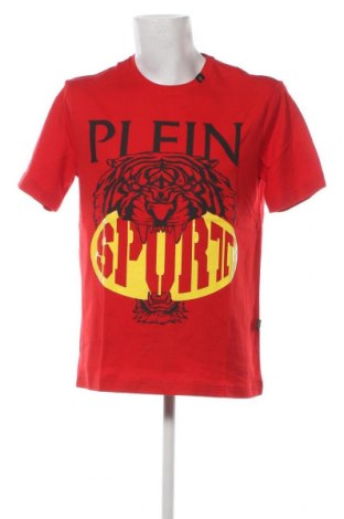 Męski T-shirt Plein Sport, Rozmiar XL, Kolor Czerwony, Cena 434,18 zł
