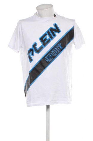 Męski T-shirt Plein Sport, Rozmiar XL, Kolor Biały, Cena 372,15 zł
