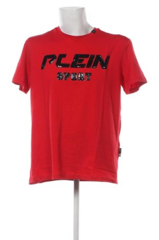 Мъжка тениска Plein Sport, Размер XXL, Цвят Червен, Цена 168,26 лв.