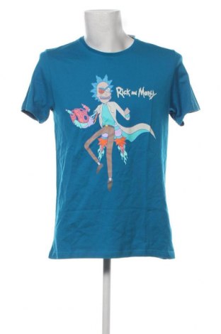 Мъжка тениска Rick and Morty, Размер L, Цвят Син, Цена 21,75 лв.