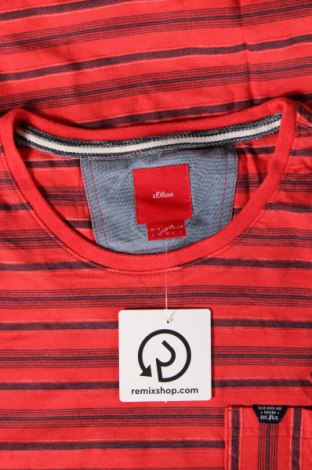 Мъжка тениска S.Oliver, Размер L, Цвят Червен, Цена 10,00 лв.