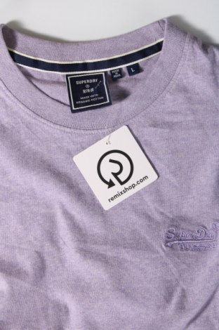 Herren T-Shirt Superdry, Größe L, Farbe Lila, Preis € 18,04