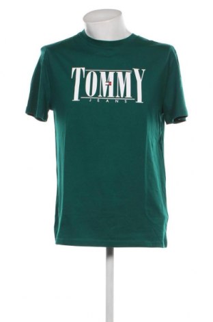 Мъжка тениска Tommy Jeans, Размер M, Цвят Зелен, Цена 68,00 лв.