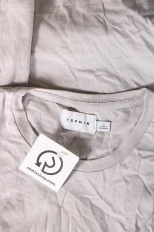 Ανδρικό t-shirt Topman, Μέγεθος L, Χρώμα Γκρί, Τιμή 4,95 €