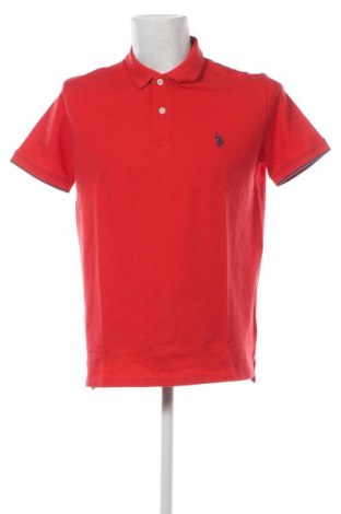 Мъжка тениска U.S. Polo Assn., Размер XL, Цвят Червен, Цена 47,32 лв.