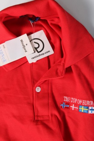 Herren T-Shirt Windfjord, Größe M, Farbe Rot, Preis 21,04 €