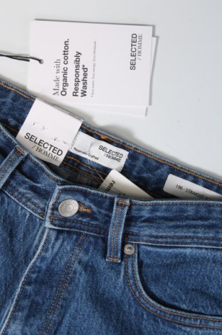 Męskie jeansy Selected Homme, Rozmiar XS, Kolor Niebieski, Cena 43,58 zł