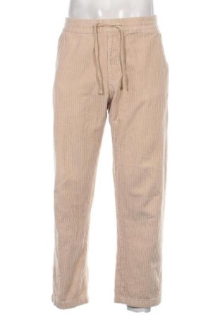 Pantaloni raiați de bărbați Pull&Bear, Mărime L, Culoare Bej, Preț 31,48 Lei