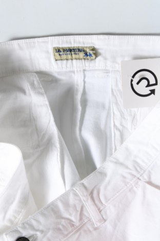Мъжки къс панталон La Martina, Размер L, Цвят Бял, Цена 150,00 лв.