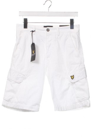 Мъжки къс панталон Lyle & Scott, Размер S, Цвят Бял, Цена 39,15 лв.