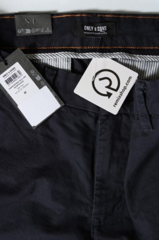 Мъжки къс панталон Only & Sons, Размер M, Цвят Син, Цена 40,00 лв.