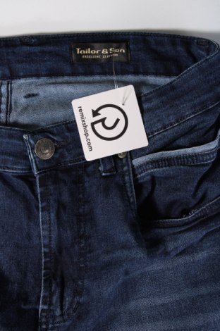 Мъжки къс панталон Tailor & Son, Размер M, Цвят Син, Цена 17,25 лв.